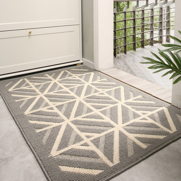 Nordic home floor mats, door mats, door mats, household door mats, dust removal, wear-resistant and dirt-resistant porch carpets