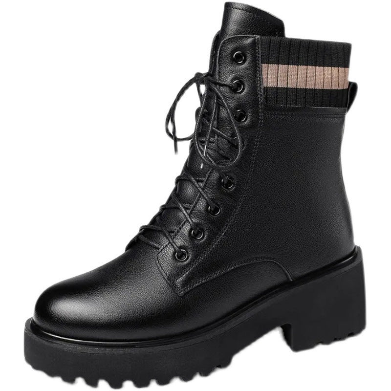 Martin boots female British style 2022 autumn and winter new short boots female student Korean version thick-soled velvet Internet celebrity ins tide shoes