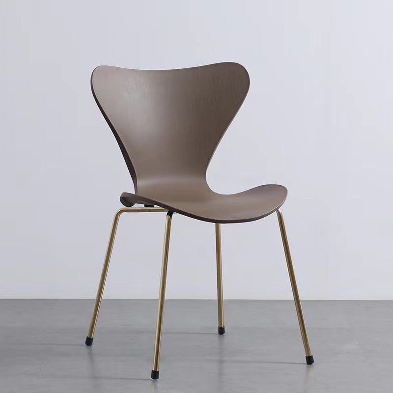 Backrest chair Modern simple casual ins Internet celebrity streamlined negotiation restaurant desk chair Home hotel dining chair
