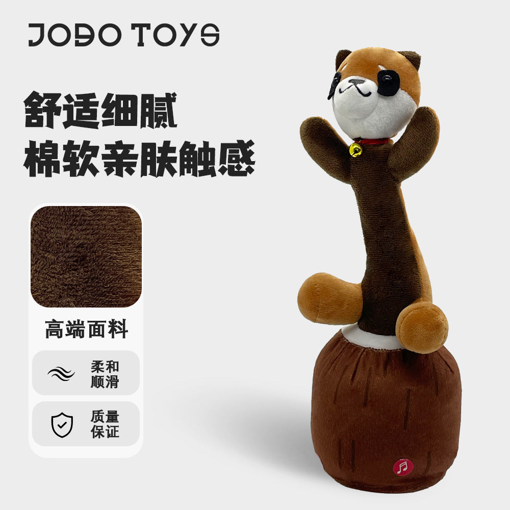 Bestselling husky plush toy - dog hand puppet, desktop ornament, toy performance doll, dancing & sound-enabled plush