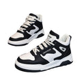 High-top men's sneakers: 2025 new trendy spring leather casual skate shoes, air force style, men's model one, student sports fashion sneakers