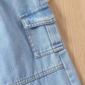 hot-selling girls' workwear denim washed pants exclusively for cross-border supply