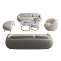 Cashew stool + 1 + 2 + 3 + coffee table set (off-white)