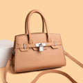 Classy sense cross-border fashion bag women's classic pure color lychee pattern crossbody bag 2026new arrivalaccessible luxurysatchel women's bag