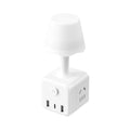 Desk lamp cube socket panel - multifunctional home power strip with usb charging, cute ambient night light