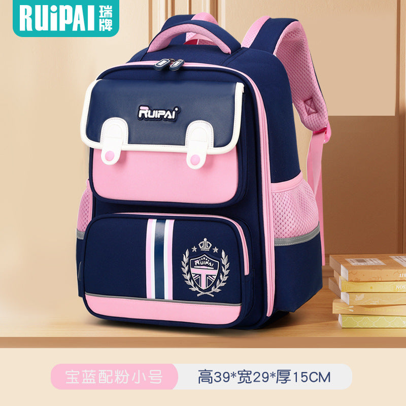 Rui brand children's schoolbag one, two, three to grade to reduce the burden, large capacity primary school students boys and girls custom wholesale cartoon