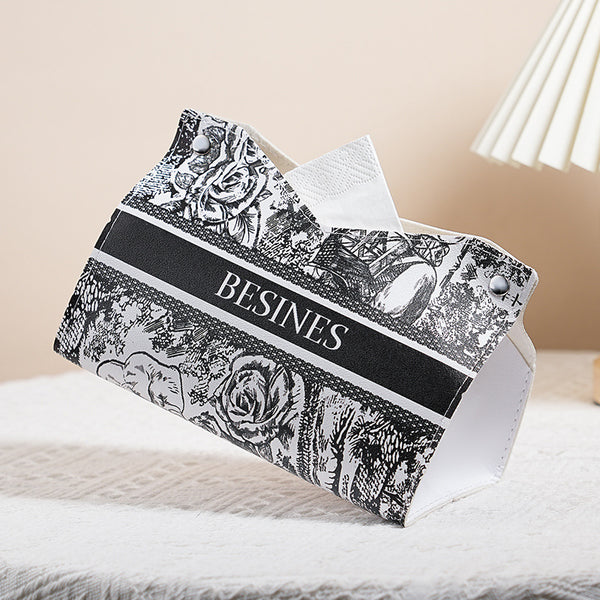 tissue box storage box car line household entrance desktop leather waterproof creative pumping carton living room coffee table pumping box