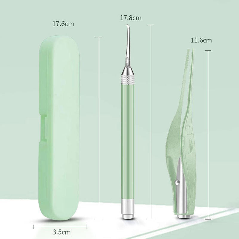 Glowing ear pick baby with light rechargeable ear pick set kids adult tweezers ear pick ear wax ear artifact