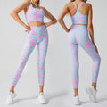 Custom slit back yoga top tie-dye tank top women's quick-dry running sports short sleeve fitness apparel