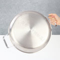 wholesale stainless steel frying pan thickened honeycomb double ear non-stick cooking pot for homeflats boiler universal