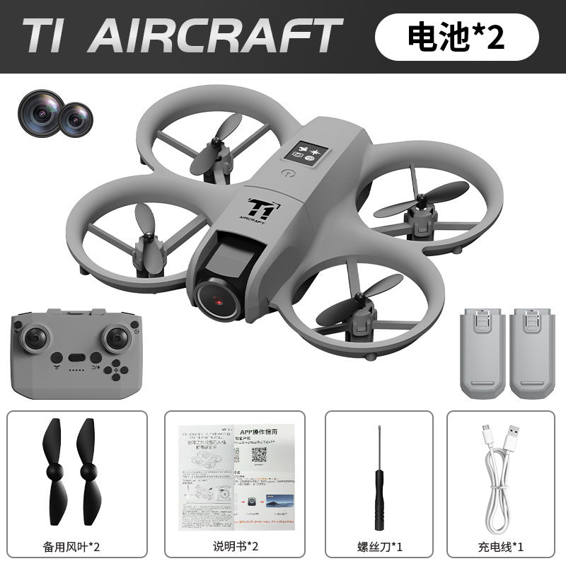 hot-selling four-axis mini drone, real-time aerial photography remote control aircraft, altitude-fixed and drop-resistant children's aircraft toy