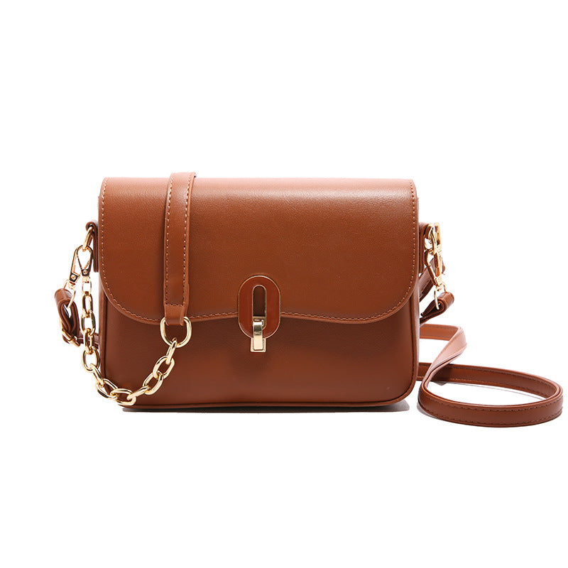 Fashion foreign style bag women's wholesale new simple casual commuter shoulder bag  trend solid color messenger bag