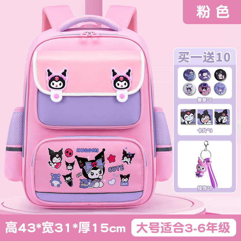 New Elementary School Girls Children's School Bag Cute Girls Backpack Large Capacity Burden Reduction Junior High School Students Japanese School Bag