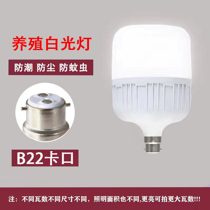 LED bulb e27 screw bayonet ball bulb white light super bright household energy saving factory workshop lighting high power light
