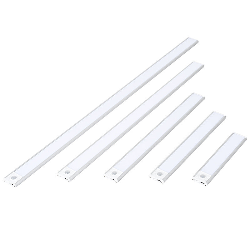 Ultra-thin smart led motion sensor rechargeable light strip - magnetic self-adhesive closet, cabinet, and wine rack linear lighting for cross-border e-commerce