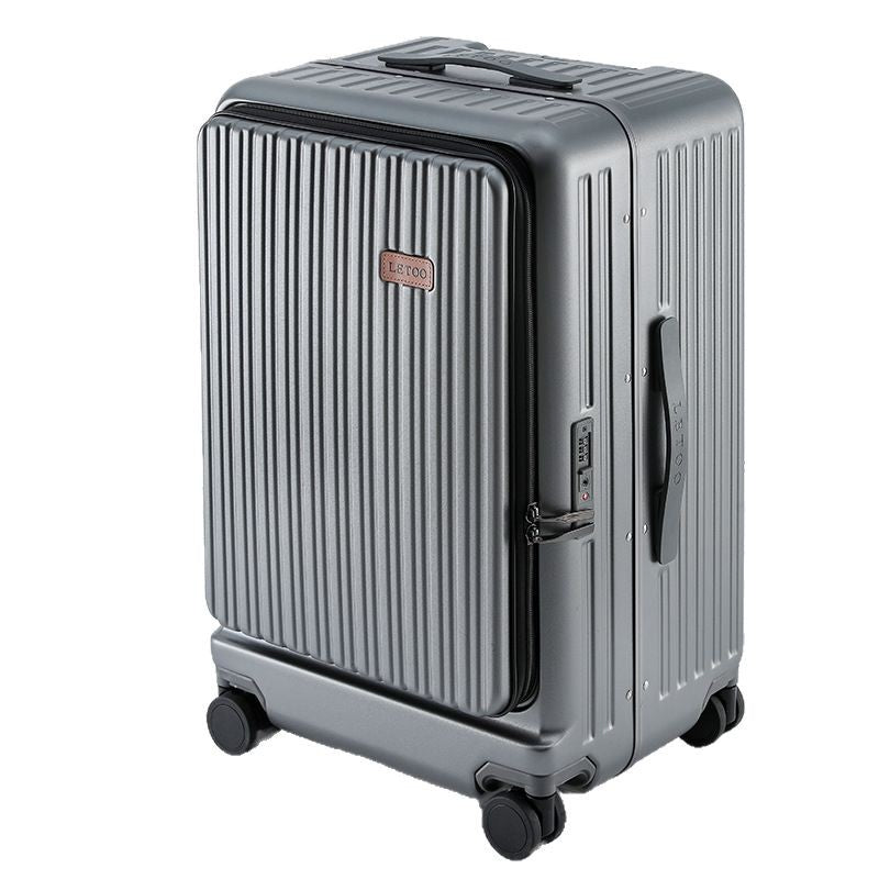 Side open cover thickened suitcase 20 inch boarding case 24 inch anti-drop trolley case large capacity suitcase password bag