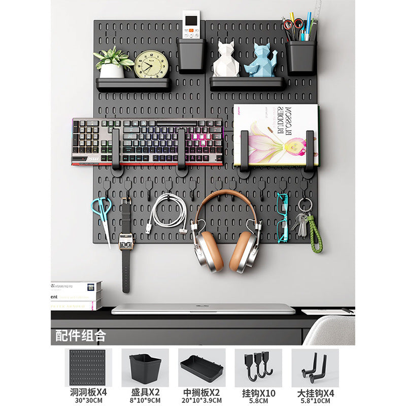 No punching hole board Shelf Kitchen hole board Accessories Storage and finishing Display rack Multifunctional hole board