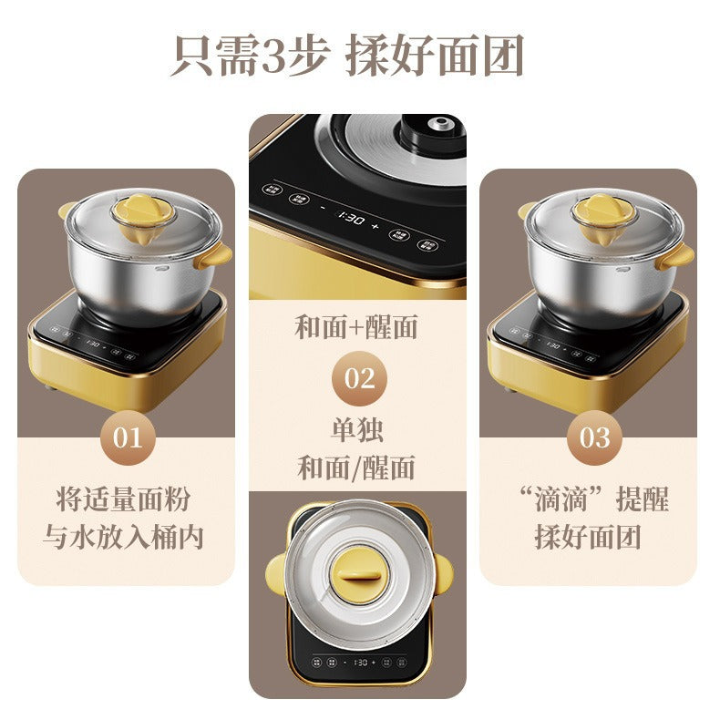 7lhousehold dough kneading machine automatic dough kneading machine large capacity chef machine smart stainless steel dough kneading machine