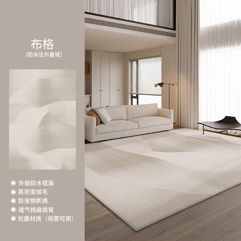 Distributed living room carpet classy new italian style no-wash wipeable waterproof full bedside bedroom stain-resistant carpet mat