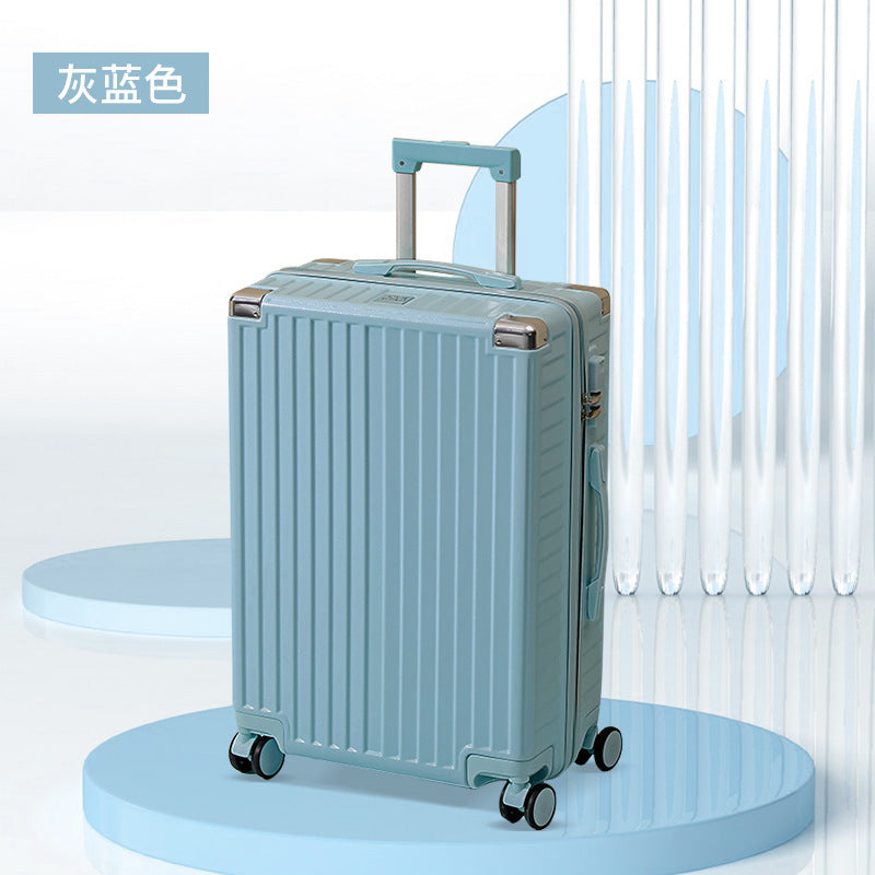 Luggage women's small silent universal wheel strong and durable ins student tie rod password leather case men 20 inches 24