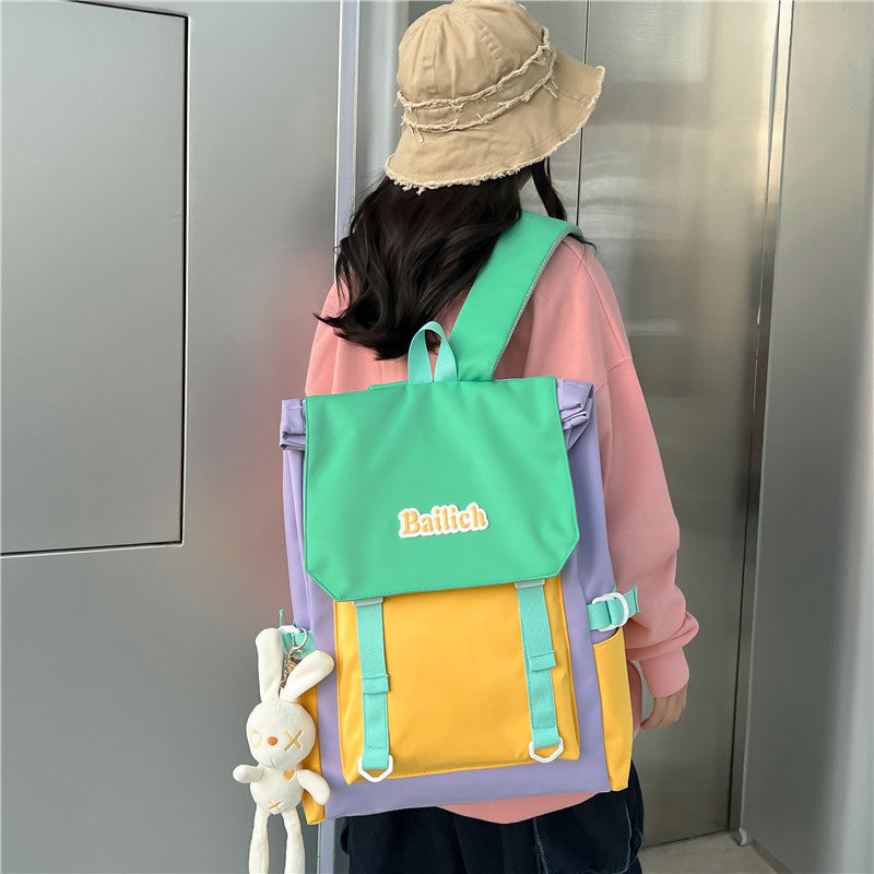 Cross-border new men's and women's backpacks, large-capacity backpacks, laptop bags, travel backpacks, and college students' school bags.