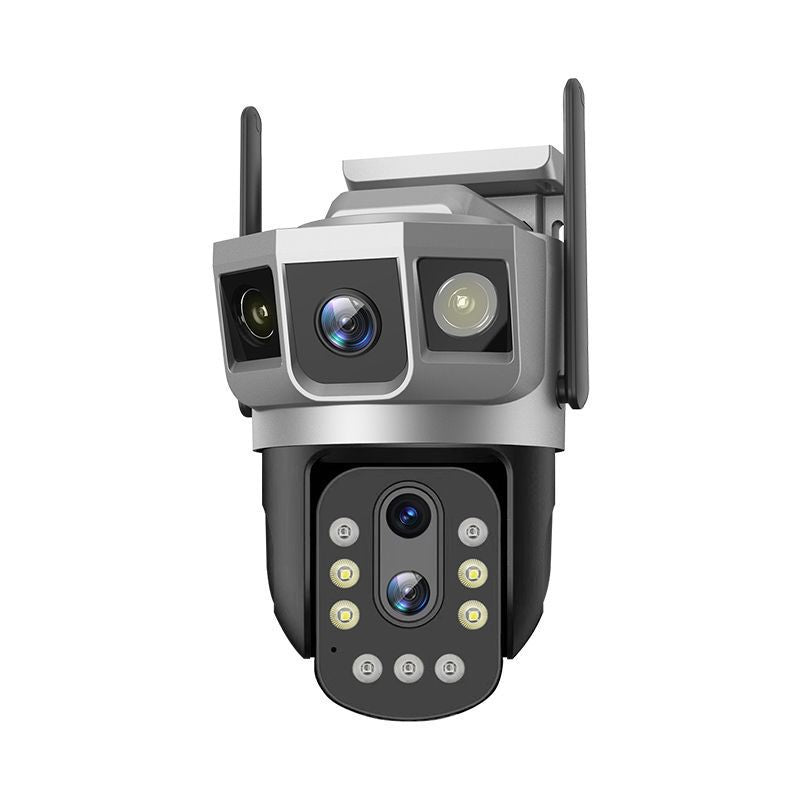 Cross-border wholesale 10x zoom monitor wireless WiFi three-screen 4G camera V380 source factory monitoring