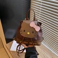 Cute cartoon mini backpack for women, new kitty cat backpack, stylish and versatile student bag, sweet commuter bag