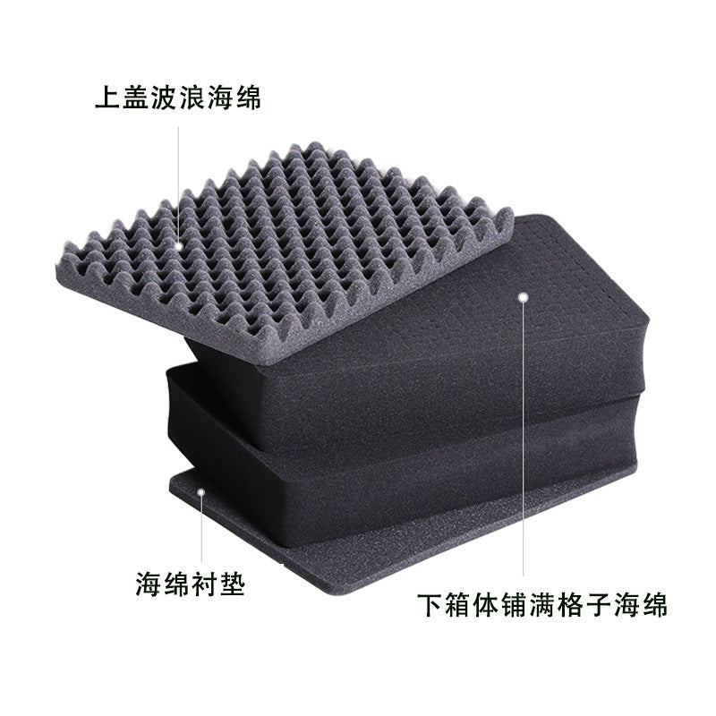 waterproof and anti-drop safety box, special storage box for instruments, thickened engineering plastics, support EVA panel processing