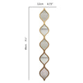 American iron art ji mirror wall decoration living room background wall pendant decoration b&b entrance wall creative wall hanging wall