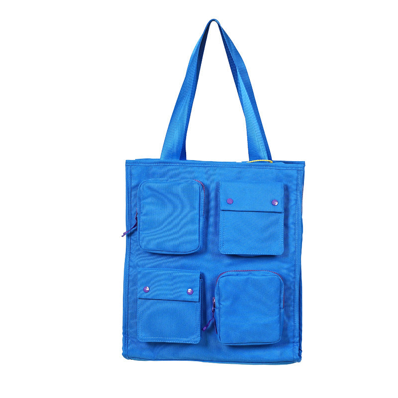 Handbag business document bag japanese style canvas a4 book bag multi-functional class large-capacity information tutoring bag