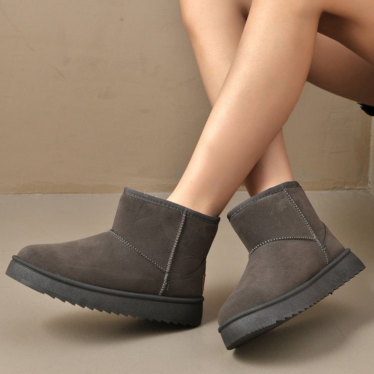 winter new arrival: plus size women's warm, thick-soled snow boots for cross-border e-commerce, sizes 36-41. dropshipping available for  and