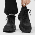 Men's martin boots: 2026 spring collection - british retro high-top yellow boots, outdoor hiking thick-soled work boots