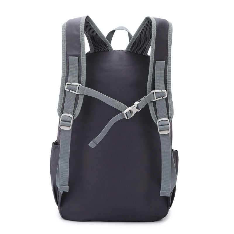 New outdoor sports bag folding backpack men's and women's training class new travel nylon light portable skin backpack