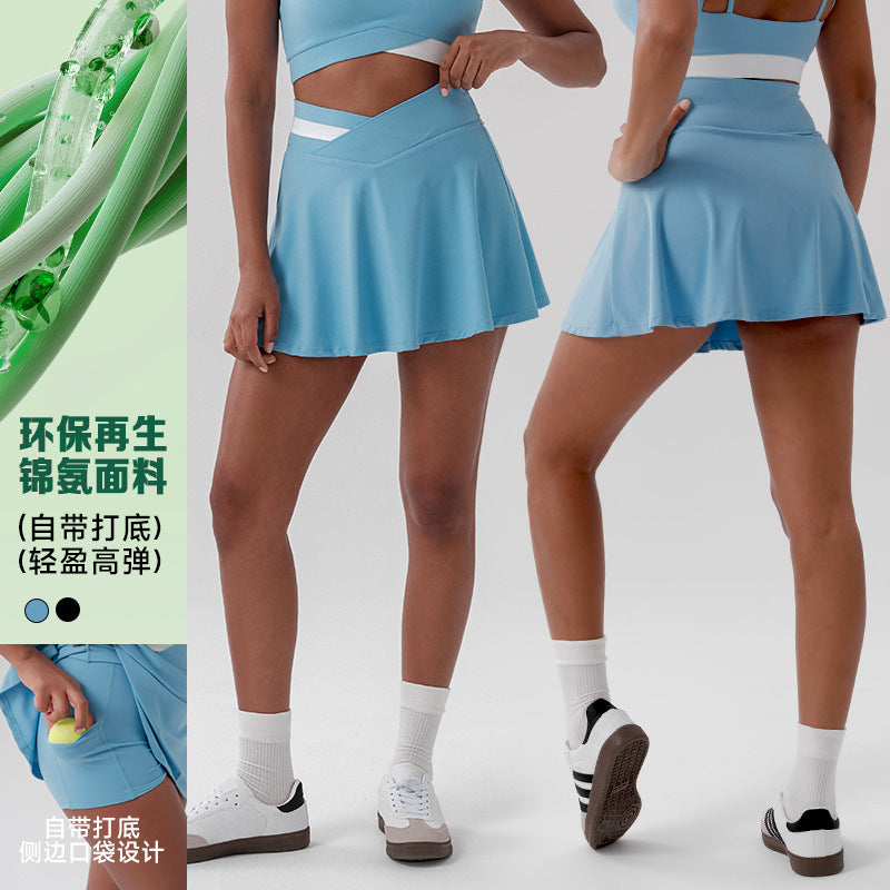 Fabric outdoor tennis suit fitness naked sports tight breathable silm yoga high school entrance examination sports sportswear