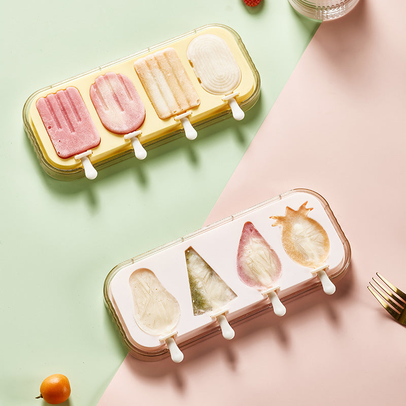 Ice cream mold for home making popsicles, ice cream, ice cubes, cheese sticks, food grade silicone mold homemade