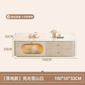 Solid wood tv stand living room home modern minimalist floor cabinet new coffee table tv cabinet glass other