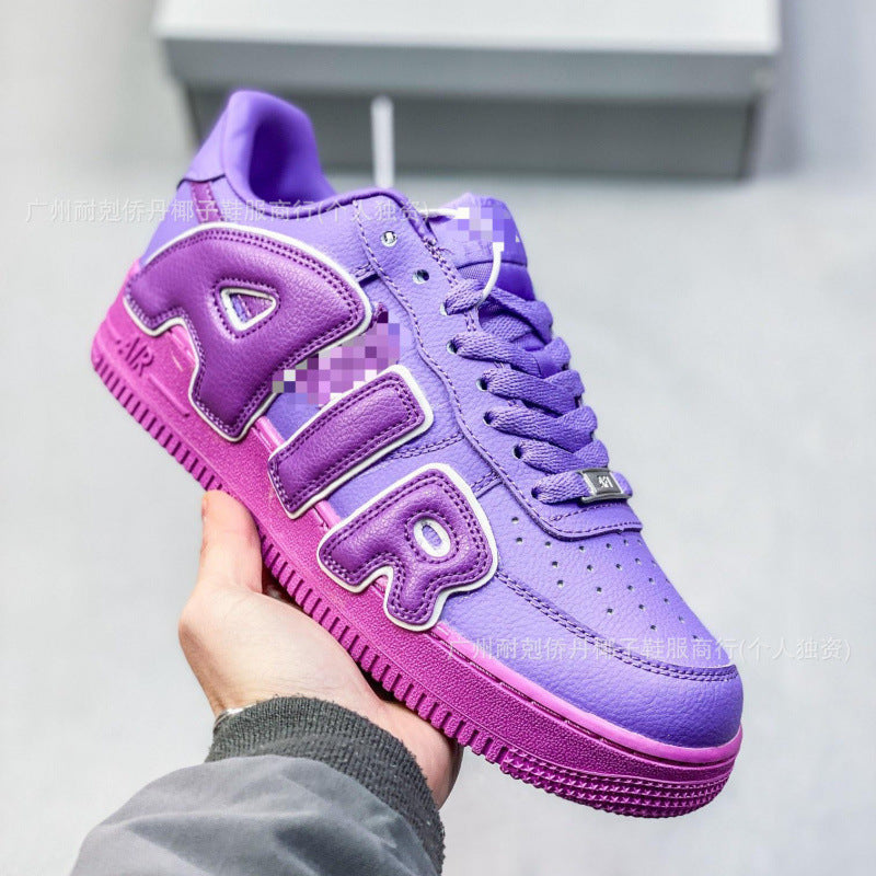 Putian cpfxaf1 skateboard shoes collaboration air force 1 3m reflective men's and women's student sneakers casual basketball shoes