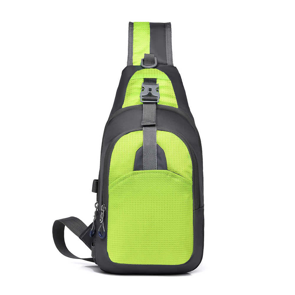Cross-border fashion casual versatile shoulder bag Korean version portable business commuter messenger bag outdoor sports cycling breast bag