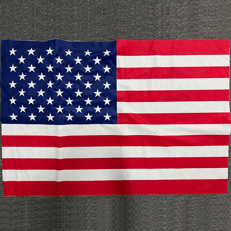 Cross-border new Independence Day cloth painting light American flag led lighting living room bedroom light string decorative lights