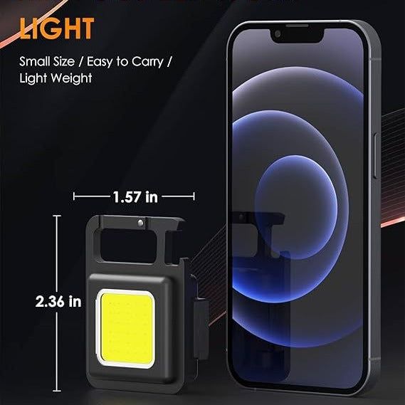 Cross-border multi-function keychain light mini portable portable outdoor small flashlight charging strong magnetic emergency work light
