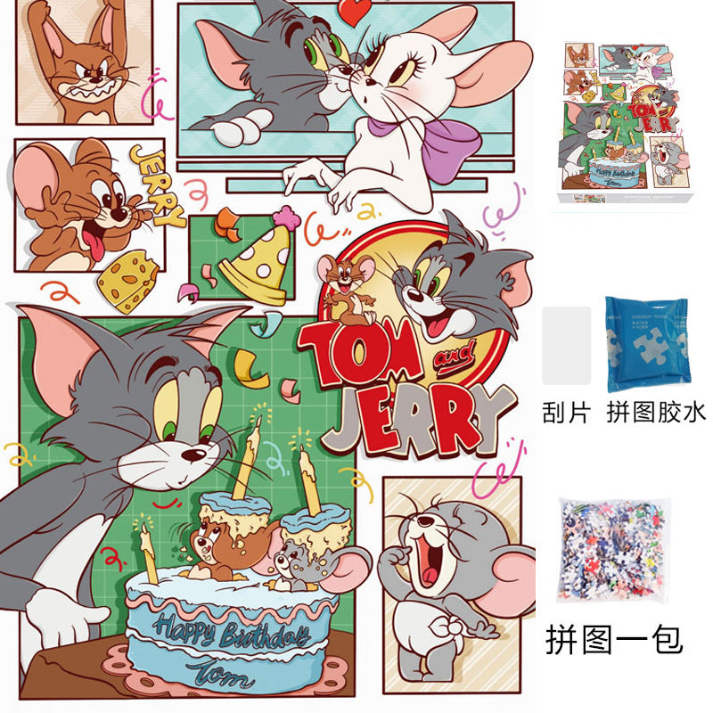 Puzzle adult version 1000 pieces decompression healing system Chinese style flat assembly toy girl puzzle birthday gift