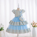 new arrival: double-layered gold lace children's formal dress, princess gown, flower girl dress, kids' dress