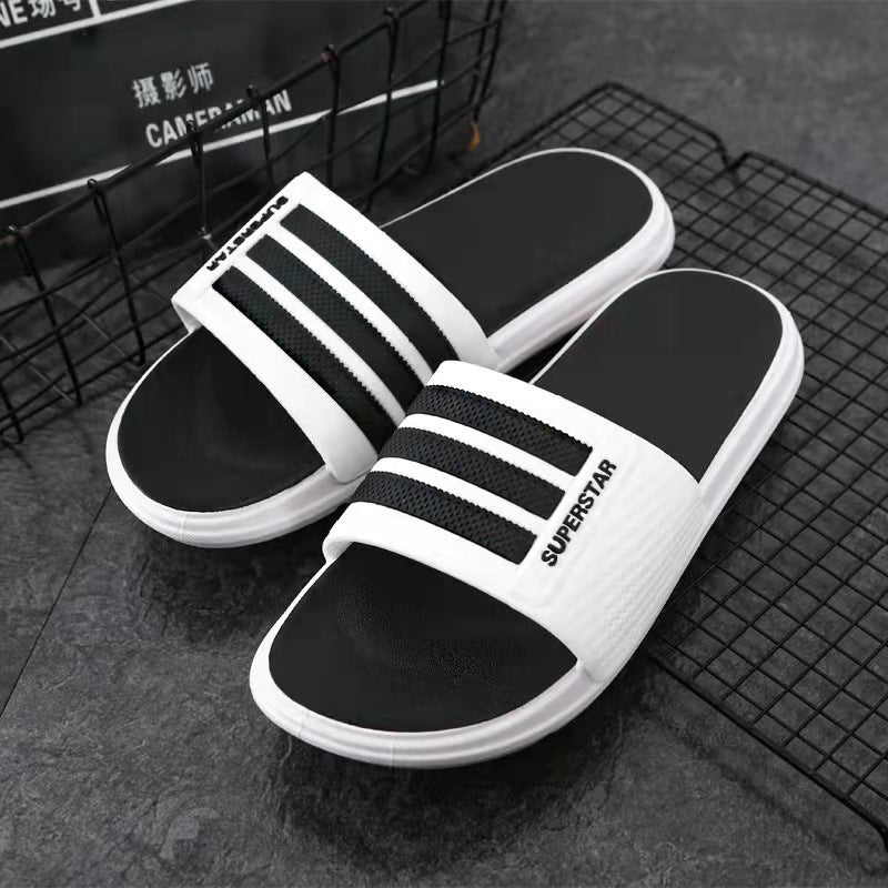 Factory direct sales of new slippers for men summeroutwear non-slip home slippers with a sense of shit, wholesale sandals