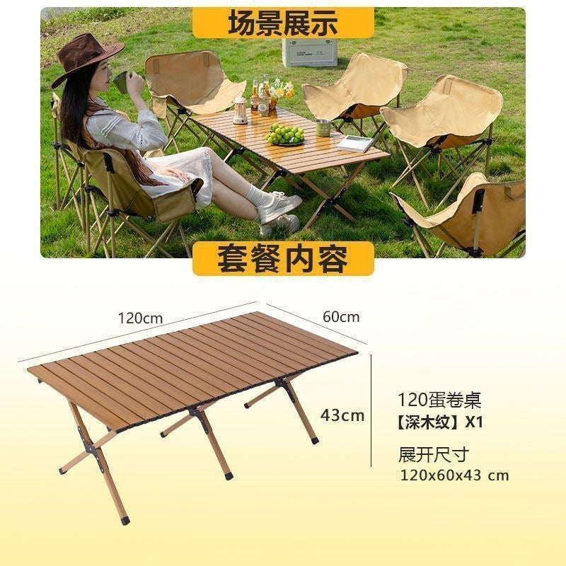 Moon chair egg roll table suit outdoor picnic chair essential car portable chair good-looking camping table and chair stable fold