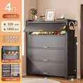 Elegant gray-4 doors 9 layers-60*32*149cm [hidden carbon steel door]