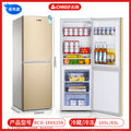 [188 gold] freezer on top and refrigerator on bottom/separate storage shelves/high cost performance/first-class energy efficiency