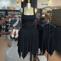 European and american cross-border women's fashion  summer new arrival: elegant camisole top and irregular midi skirt casual set
