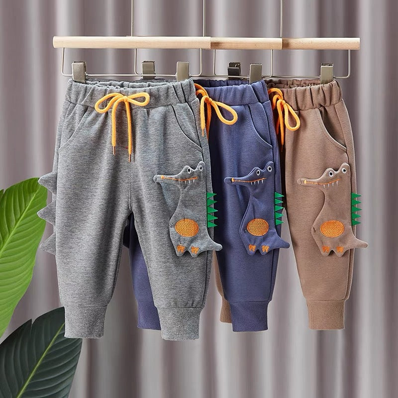 Kids' pants: new autumn/winter  collection - boys' and girls' athletic pants, baby outerwear, cartoon design, loose fit for toddlers and young children