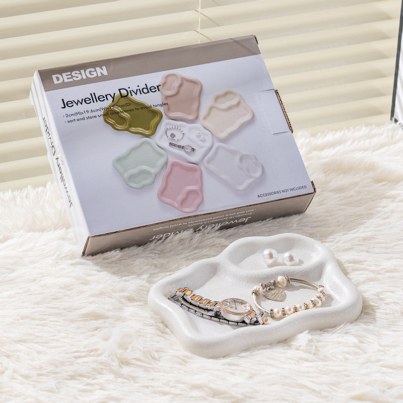Insaccessible luxury desktop jewelry storage display tray popular photo props good-looking stylish tray storage tray
