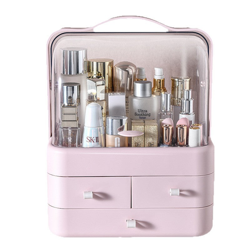 Cosmetics storage box, desktop dresser, drawer type, large-capacity dust-proof skin care products, lipstick, multi-layer finishing and storage
